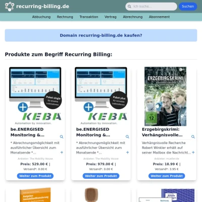 Screenshot recurring-billing.de