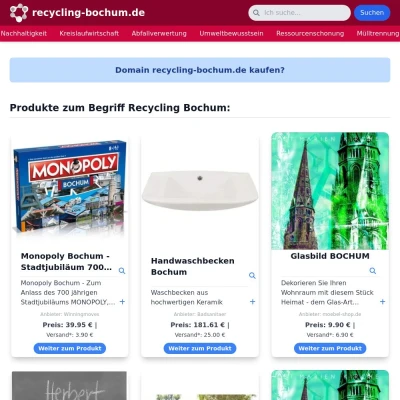 Screenshot recycling-bochum.de