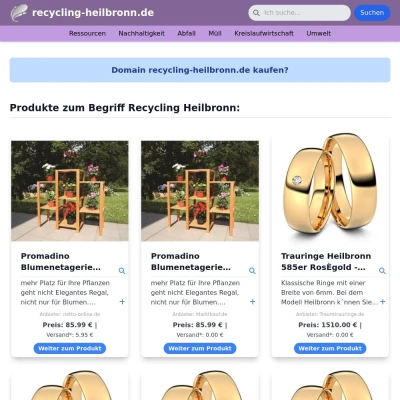 Screenshot recycling-heilbronn.de