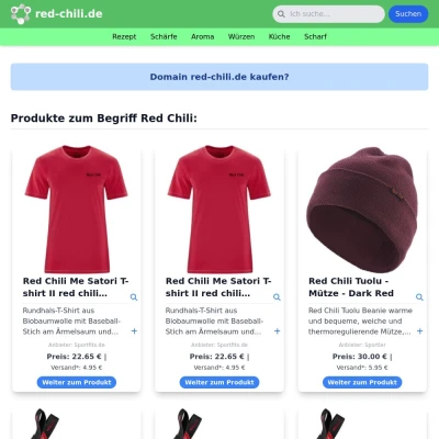 Screenshot red-chili.de