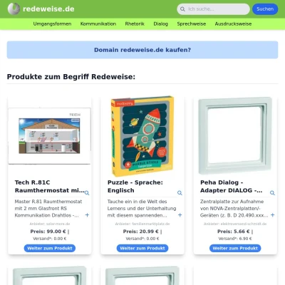 Screenshot redeweise.de
