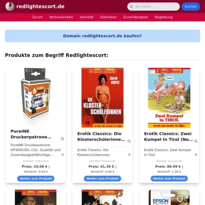 Screenshot redlightescort.de