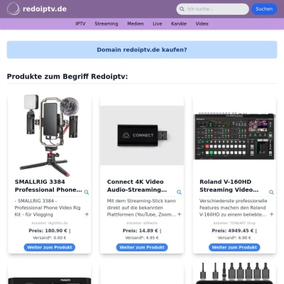Screenshot redoiptv.de