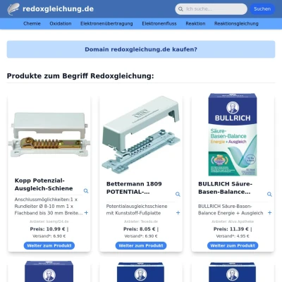 Screenshot redoxgleichung.de