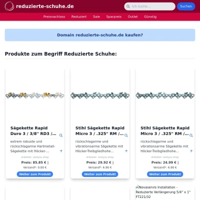 Screenshot reduzierte-schuhe.de