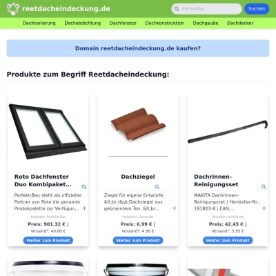 Screenshot reetdacheindeckung.de