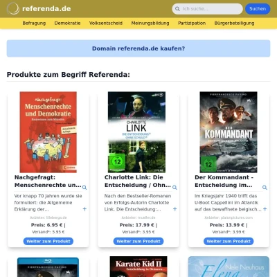 Screenshot referenda.de