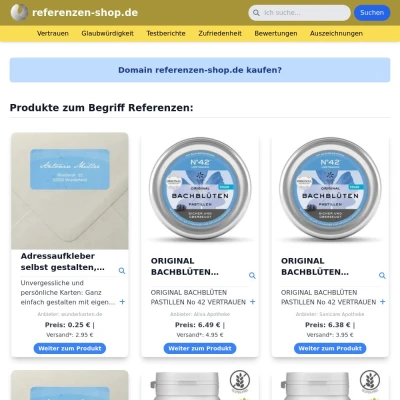 Screenshot referenzen-shop.de