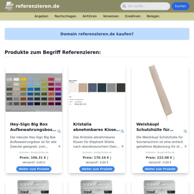 Screenshot referenzieren.de
