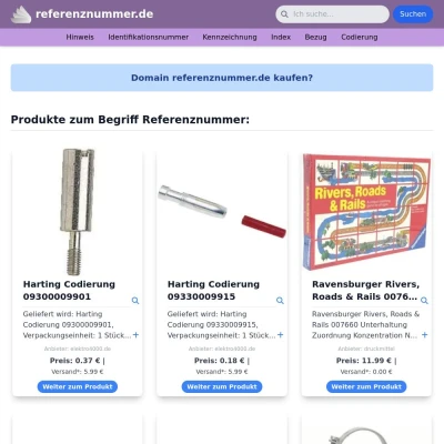 Screenshot referenznummer.de