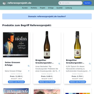 Screenshot referenzprojekt.de