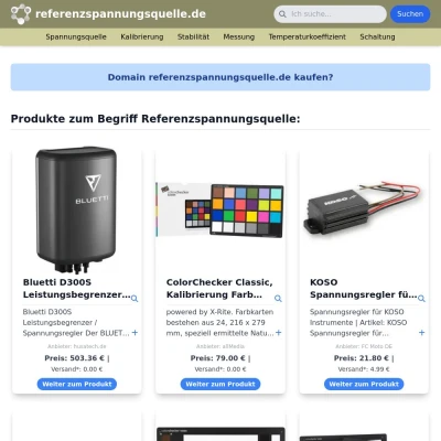 Screenshot referenzspannungsquelle.de