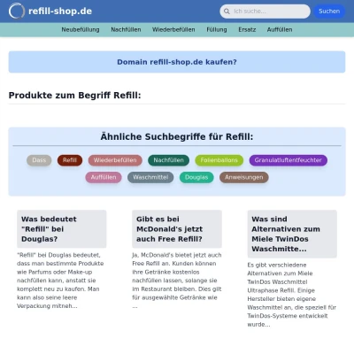 Screenshot refill-shop.de