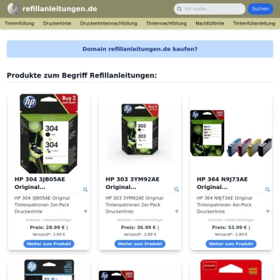 Screenshot refillanleitungen.de