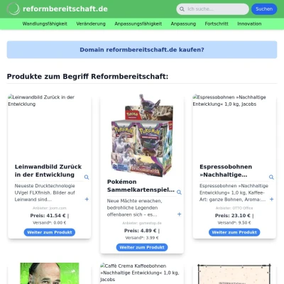 Screenshot reformbereitschaft.de