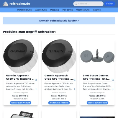 Screenshot reftracker.de