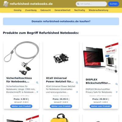 Screenshot refurbished-notebooks.de