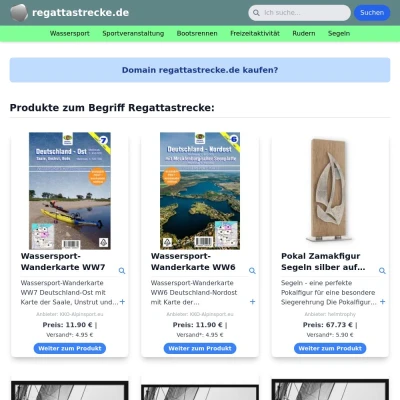 Screenshot regattastrecke.de