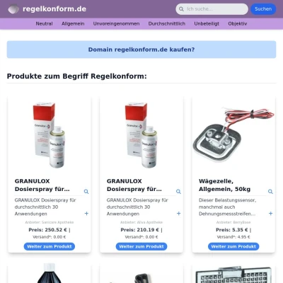 Screenshot regelkonform.de