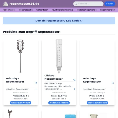 Screenshot regenmesser24.de