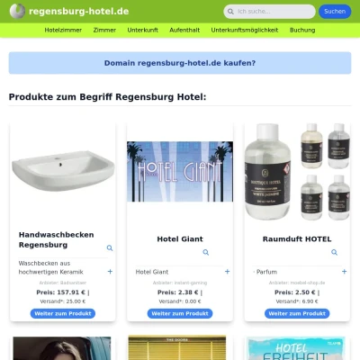 Screenshot regensburg-hotel.de