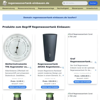 Screenshot regenwassertank-einbauen.de