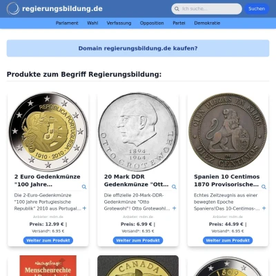 Screenshot regierungsbildung.de