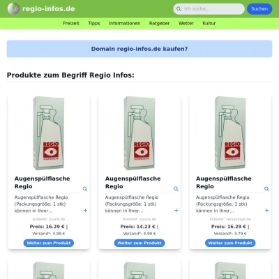 Screenshot regio-infos.de