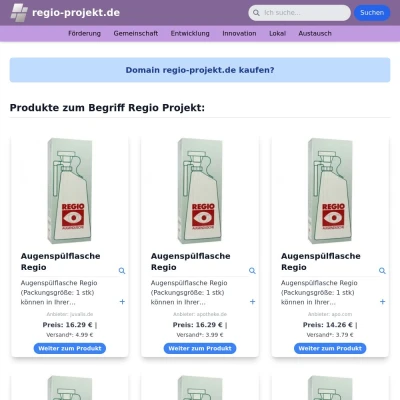 Screenshot regio-projekt.de