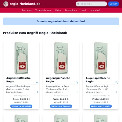 Screenshot regio-rheinland.de