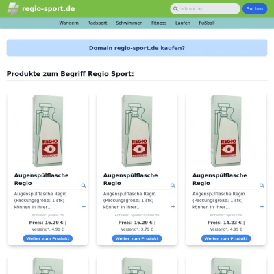 Screenshot regio-sport.de