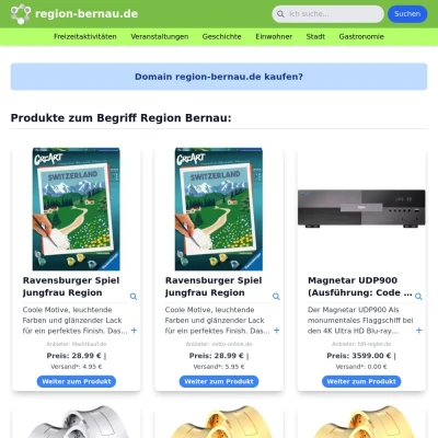Screenshot region-bernau.de