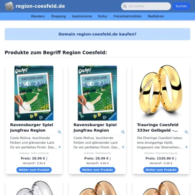 Screenshot region-coesfeld.de