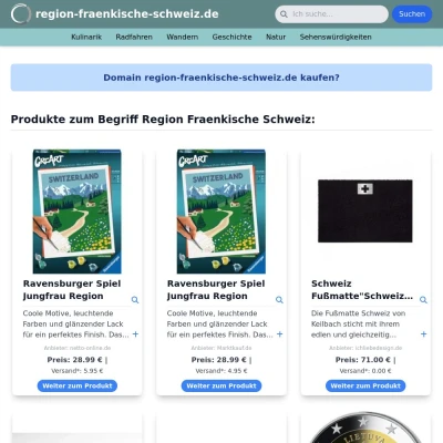 Screenshot region-fraenkische-schweiz.de