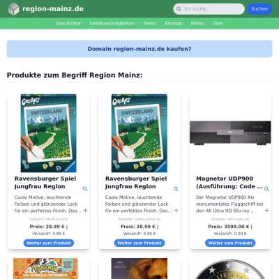 Screenshot region-mainz.de