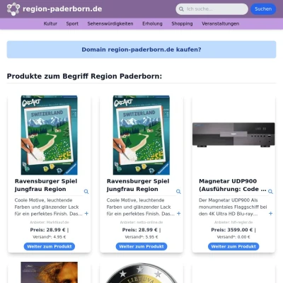 Screenshot region-paderborn.de