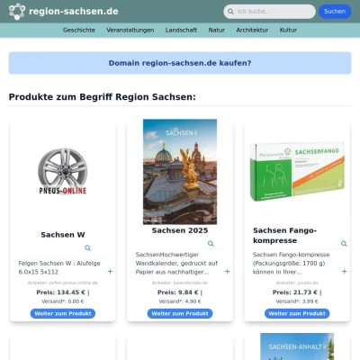 Screenshot region-sachsen.de