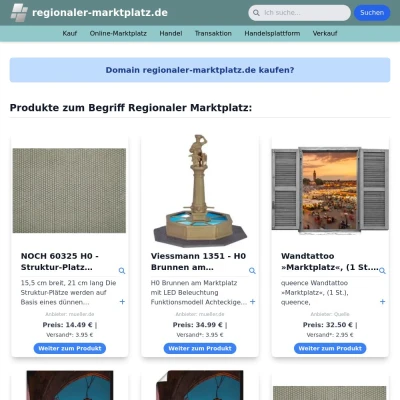 Screenshot regionaler-marktplatz.de