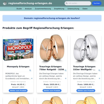 Screenshot regionalforschung-erlangen.de