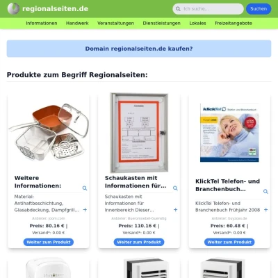 Screenshot regionalseiten.de