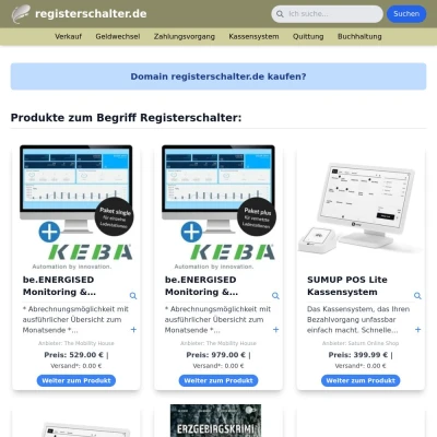 Screenshot registerschalter.de