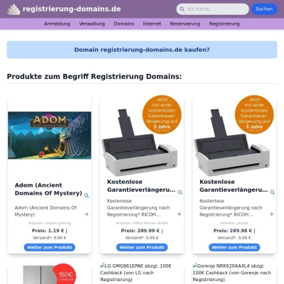 Screenshot registrierung-domains.de