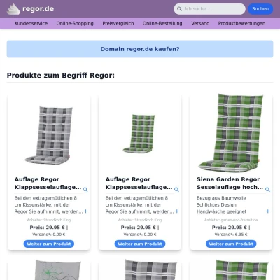 Screenshot regor.de