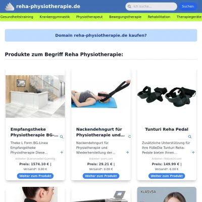 Screenshot reha-physiotherapie.de