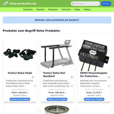 Screenshot reha-produkte.de