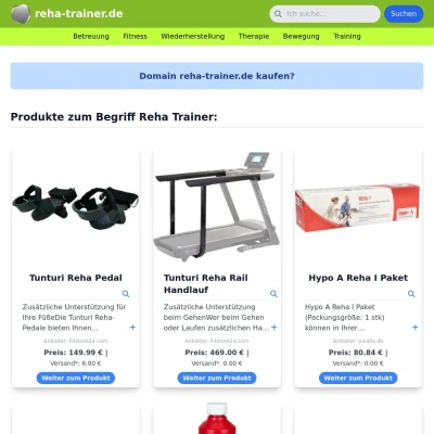 Screenshot reha-trainer.de