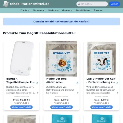 Screenshot rehabilitationsmittel.de