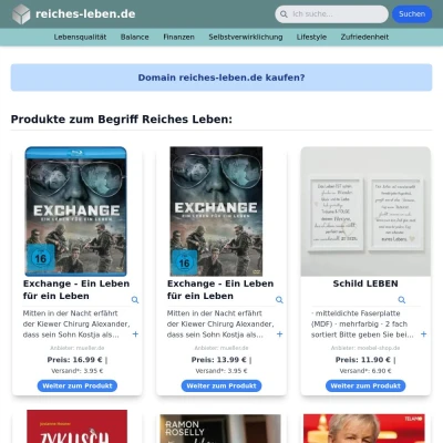 Screenshot reiches-leben.de