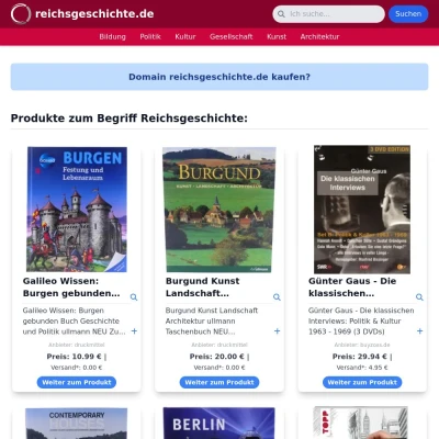 Screenshot reichsgeschichte.de