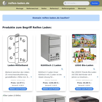 Screenshot reifen-laden.de